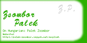 zsombor palek business card